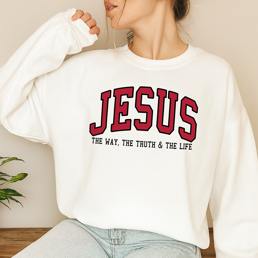 John 14:6 The Way Truth Life Crew Neck